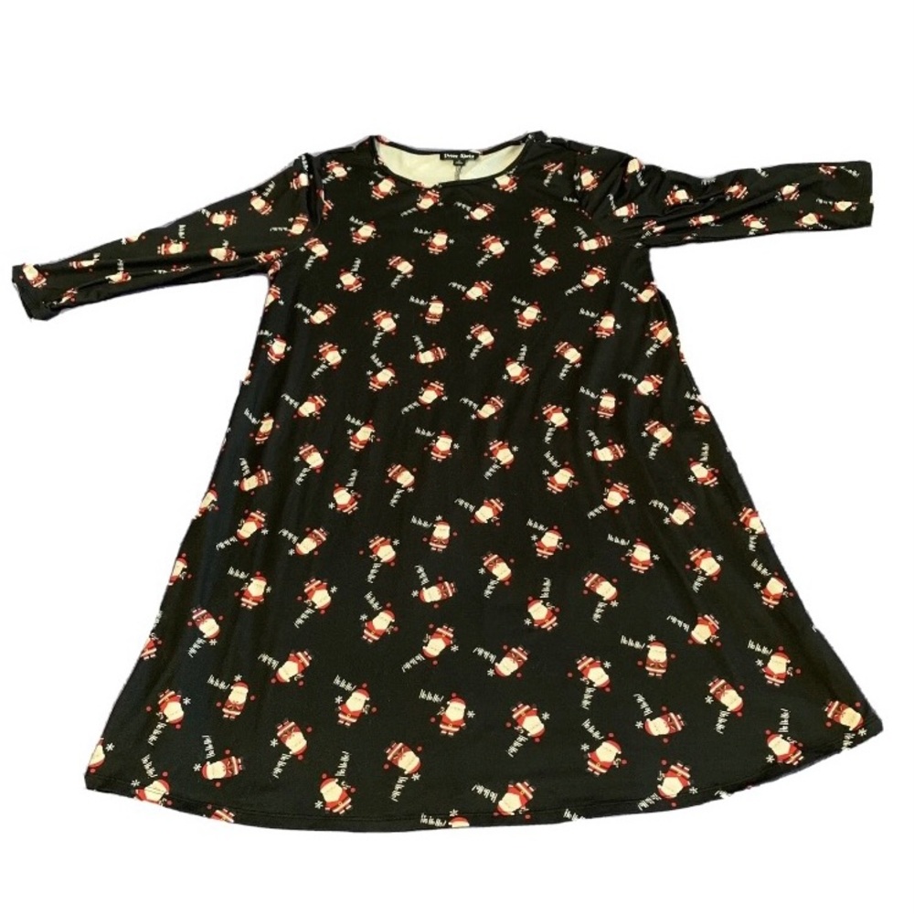 Santa Claus Ho Ho Ho Dress Works Dress Woman’s Size Medium